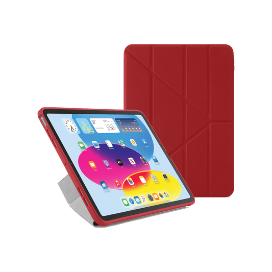 EOL Pipetto Origami Case pour iPad (10e gén.) - Rouge Foncé