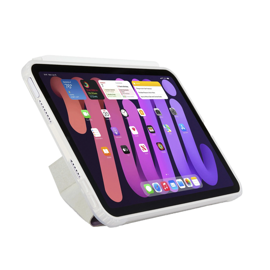 Pipetto Origami Case voor iPad mini 6/7 - Metallic Purple