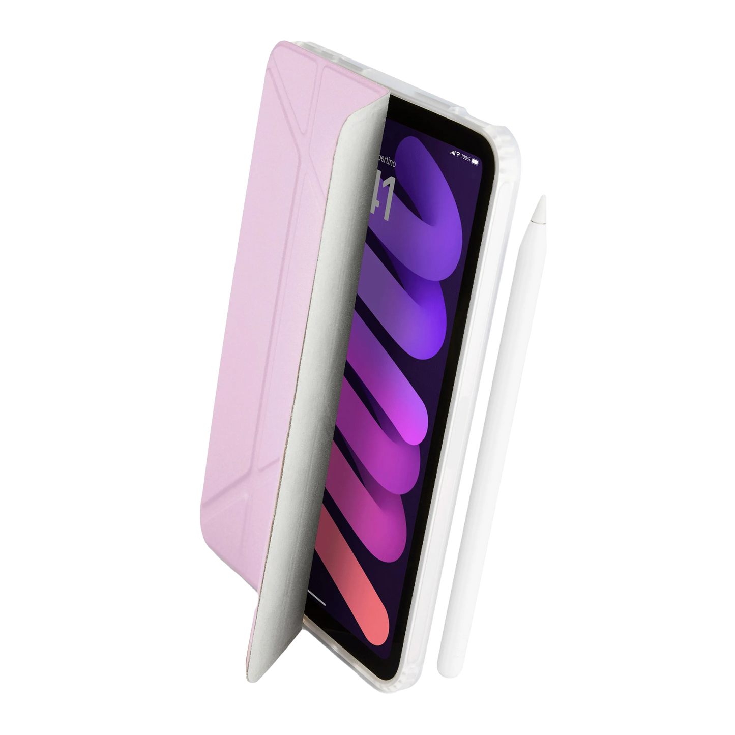 Pipetto Origami Case voor iPad mini 6/7 - Metallic Purple