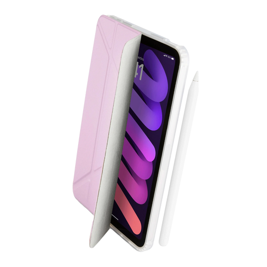Pipetto Origami Case voor iPad mini 6/7 - Metallic Purple
