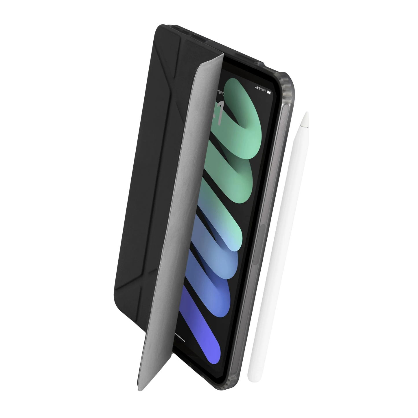 Pipetto Origami Case voor iPad mini 6/7 - Zwart