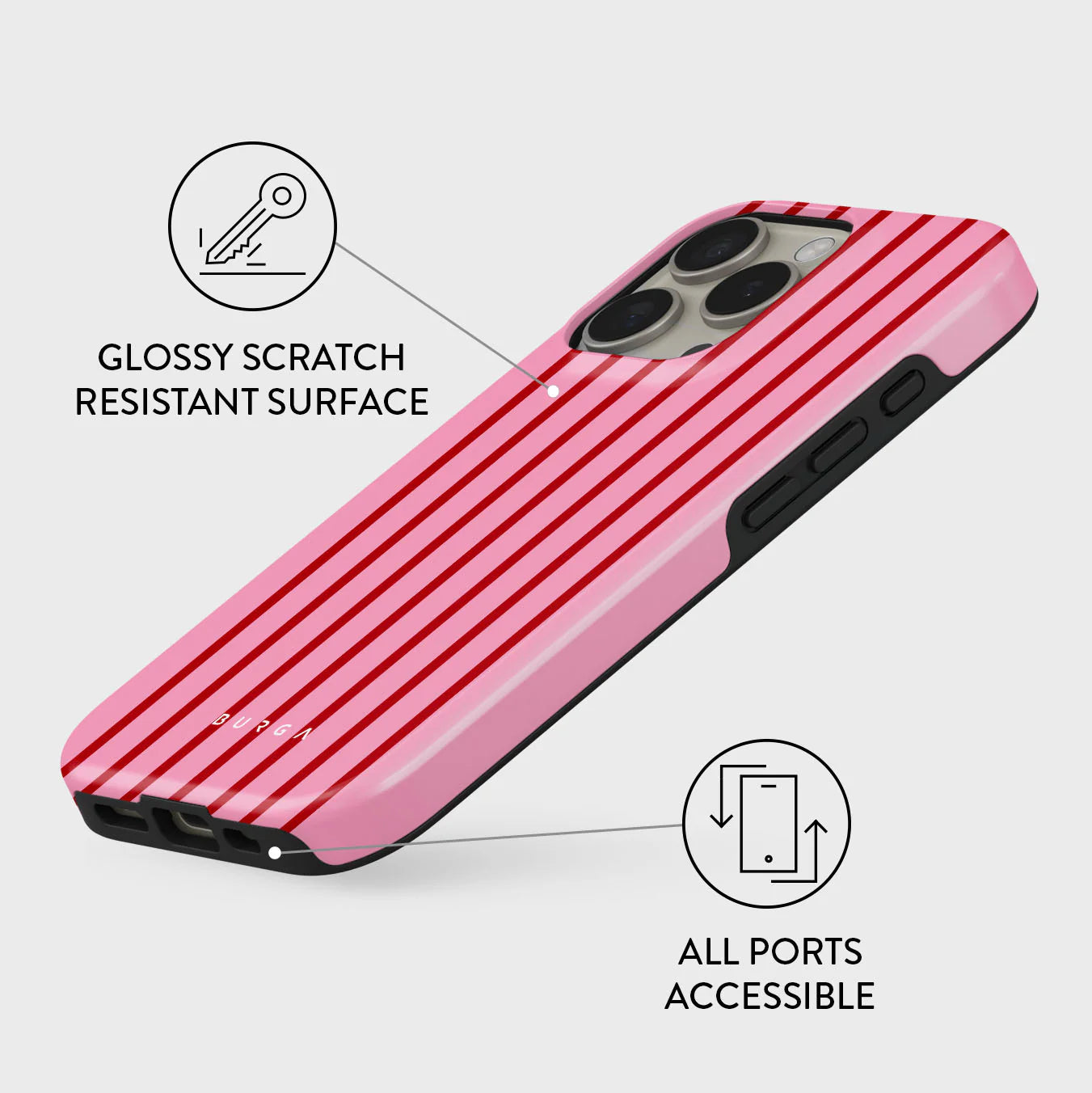 Burga Tough Case met MagSafe voor iPhone 16 Pro Max - Favorite Bikini