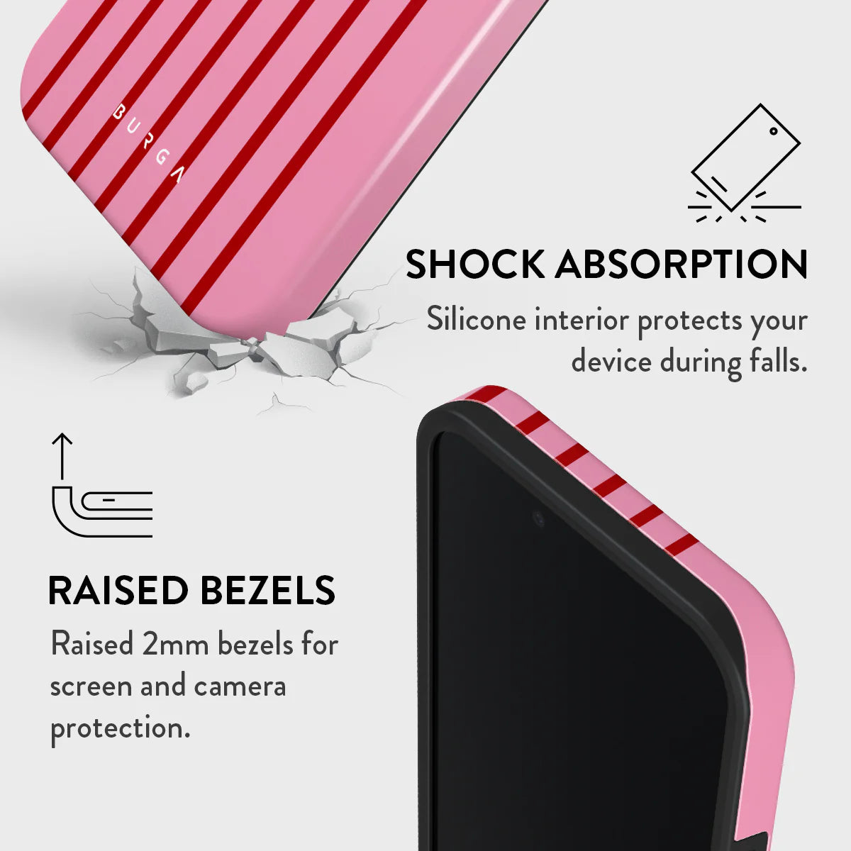 Burga Tough Case met MagSafe voor iPhone 17e/16e - Favorite Bikini