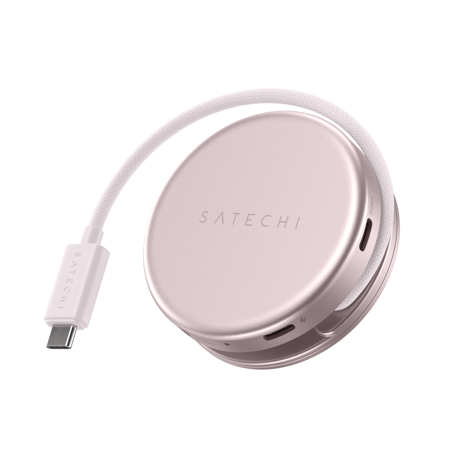 Satechi OntheGo 5-in-1 Multiport Adapter - Rose poudré