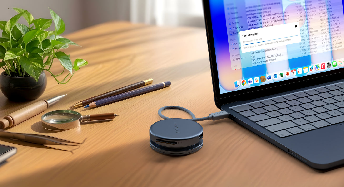 Satechi OntheGo 5-in-1 Multiport Adapter - Indigo