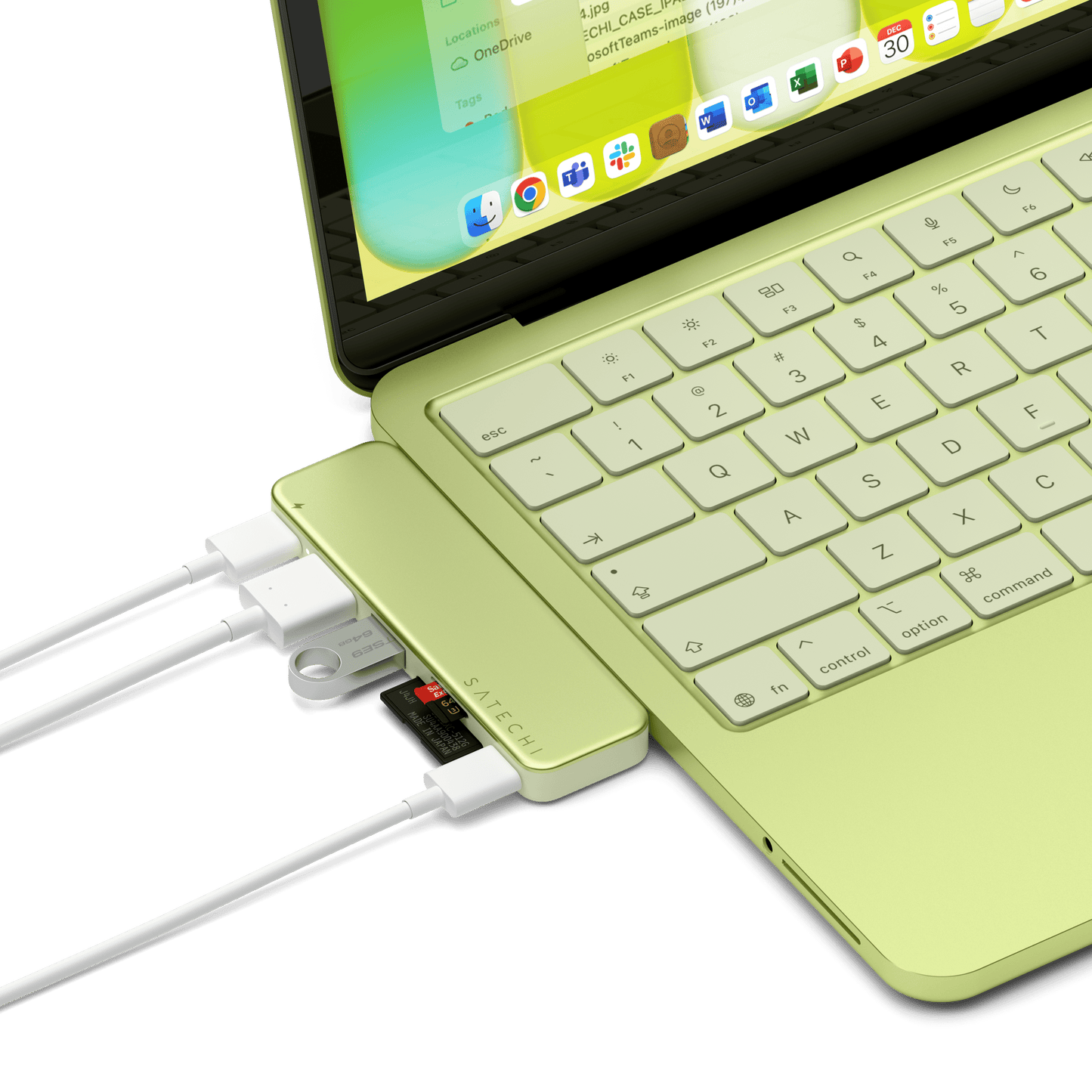 Satechi USB-C Snap Hub - Jaune agrume