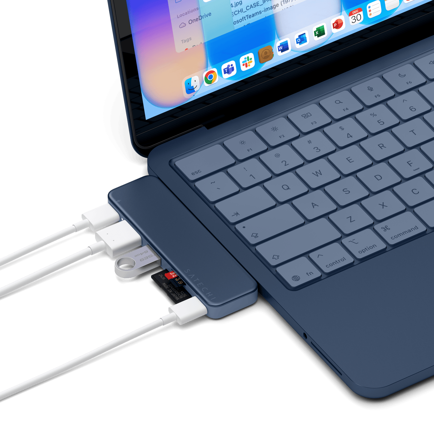 Satechi USB-C Snap Hub - Indigo