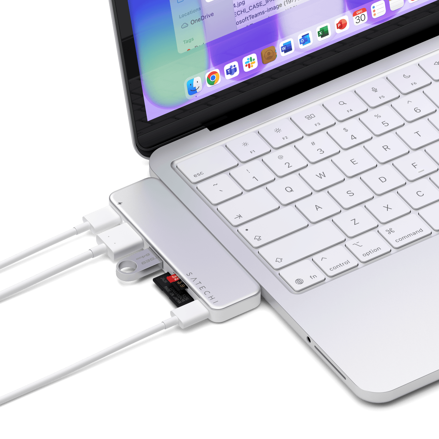 Satechi USB-C Snap Hub - Argent