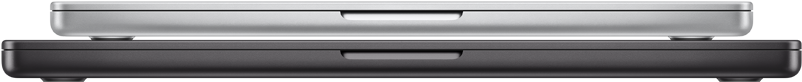 MacBook Pro 14 pouces, argent, fermé, MacBook Pro 16 pouces, noir sidéral, fermé