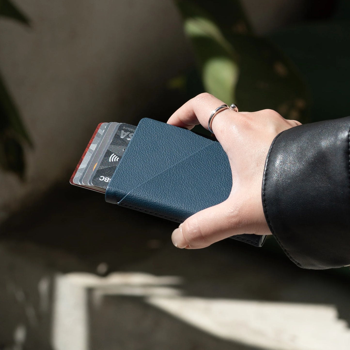 Native Union Slide Card Wallet - Bleu marine