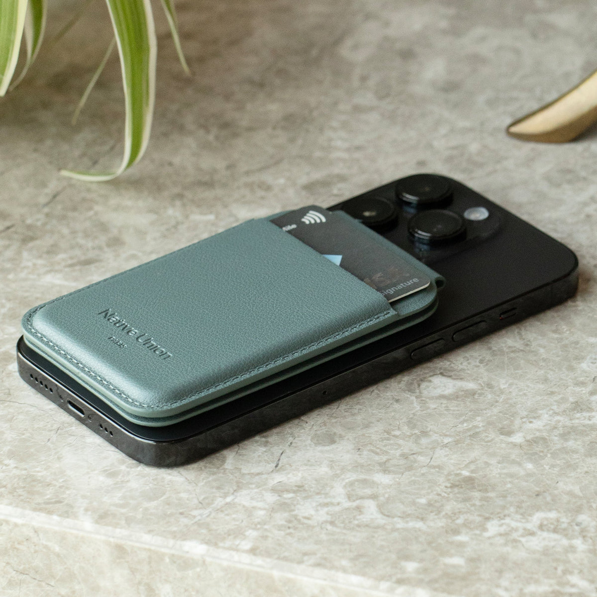 Native Union Active Wallet Stand - Vert ardoise