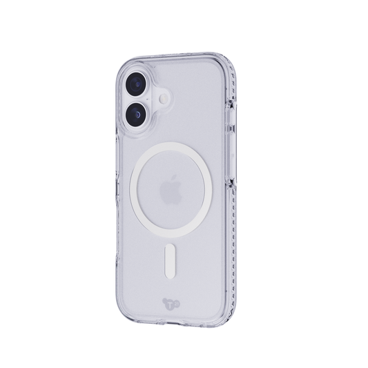 Tech21 Evo Crystal MagSafe pour iPhone 17 - Argent métallique