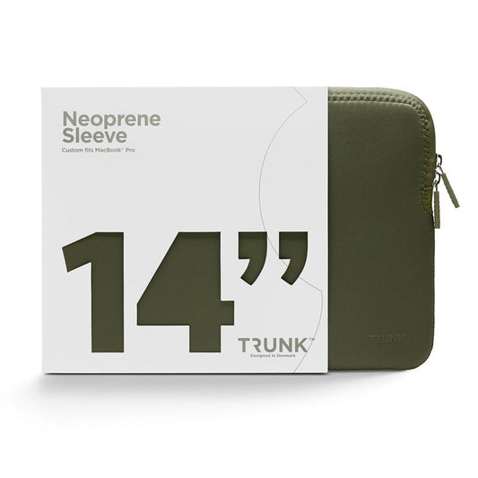 Trunk Neopreen hoes voor MacBook Pro 14-inch - Spagnum groen