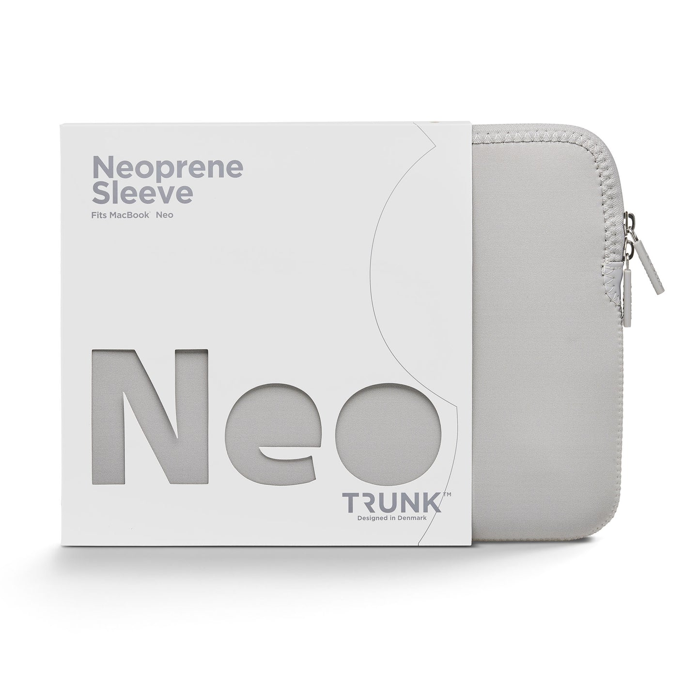 Trunk Housse en néoprène pour MacBook Neo - Argent
