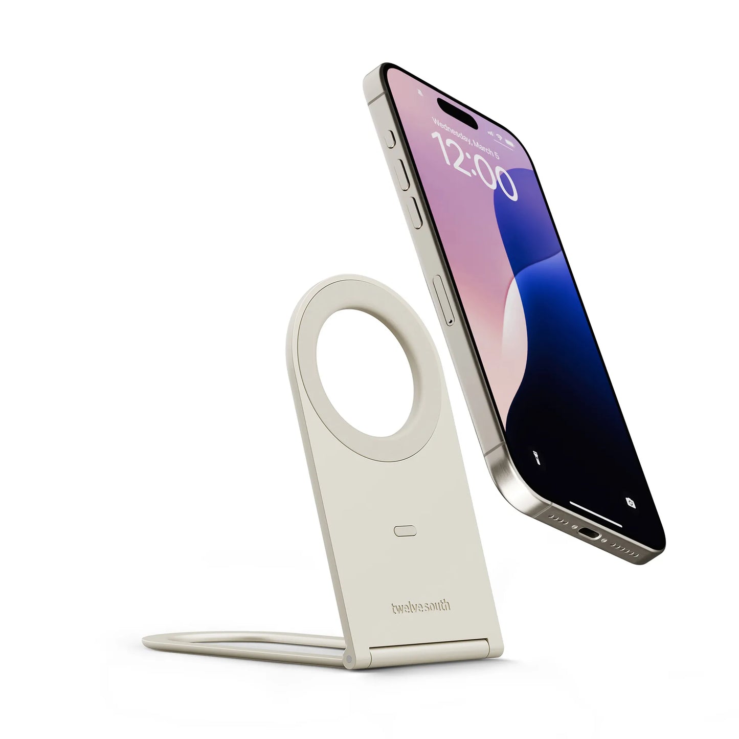 Twelve South Curve Nano - Magnetic iPhone Stand - Pierre de grès