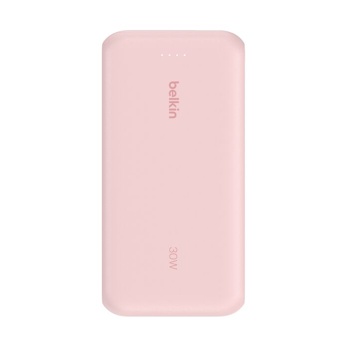 Belkin BoostCharge | 20.000mAh-powerbank met geïntegreerde USB-C-kabel - Roze