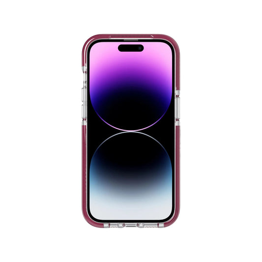 Tech21 Evo Crystal MagSafe pour iPhone 14 Pro - Bordeaux