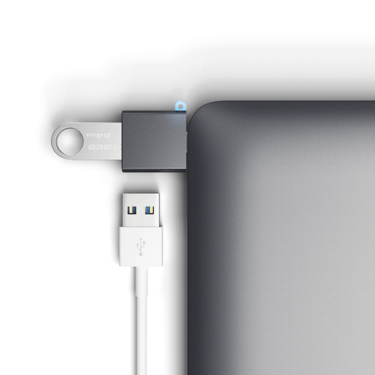 Satechi USB-C naar USB-A Adapter - Spacegrijs