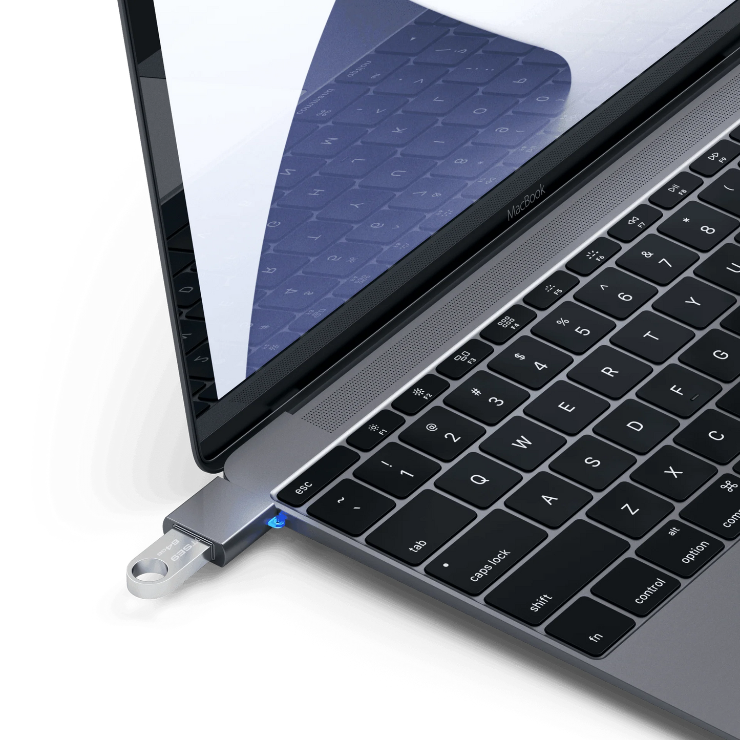 Satechi USB-C naar USB-A Adapter - Spacegrijs