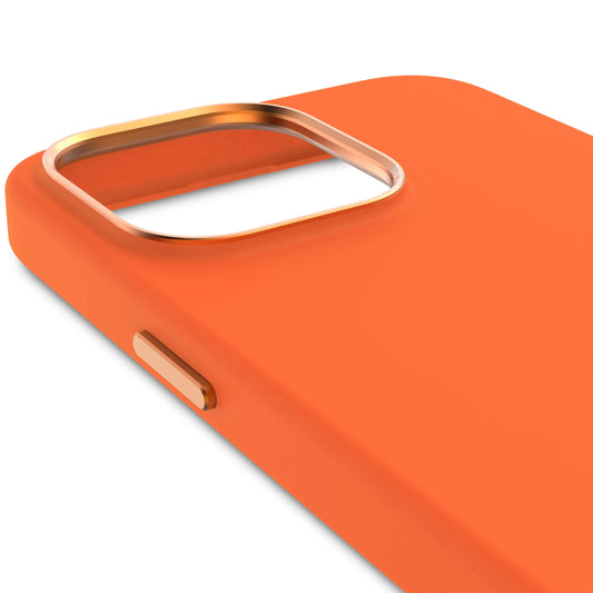 Decoded Siliconenhoesje voor iPhone 15 Pro Max - Apricot Crush