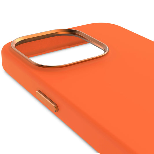 Decoded Siliconenhoesje voor iPhone 15 Pro - Apricot Crush