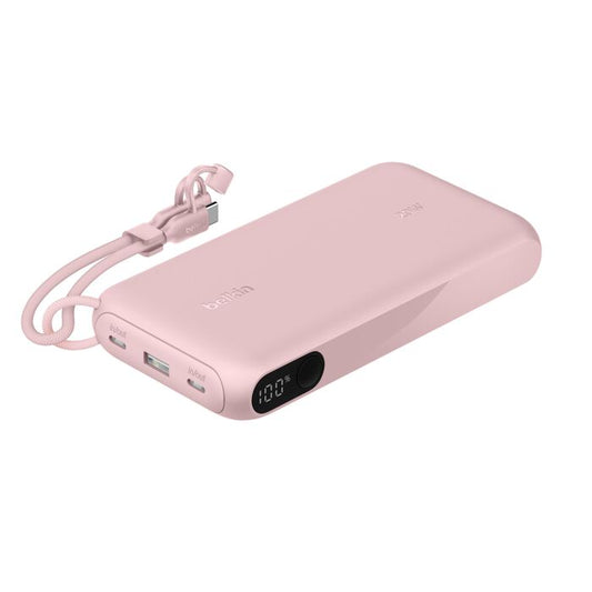 Belkin BoostCharge | 20.000mAh-powerbank met display (20W) - Roze