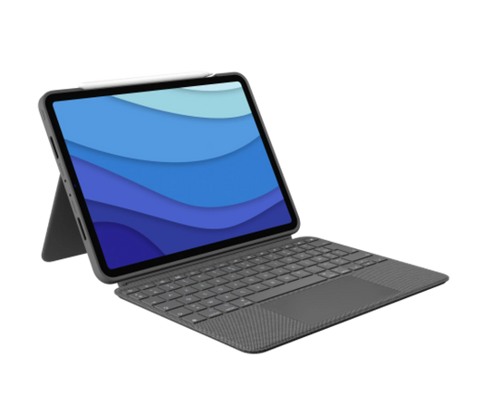 Logitech Combo Touch - Keyboard Case pour iPad Pro 11 pouces (1e/2e/3/4e gén.) - FR (Azerty) - Oxford Grey