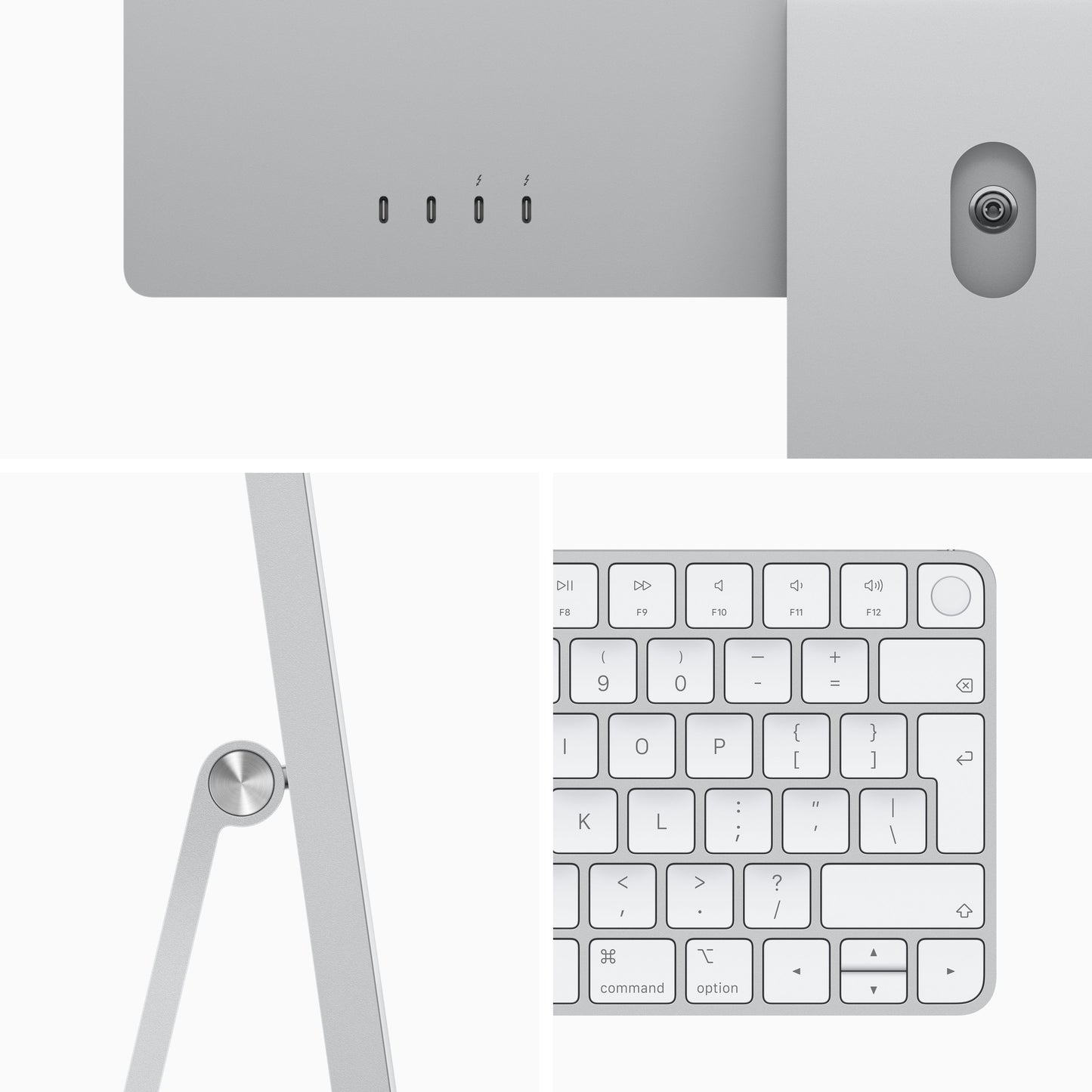 EOL 24-inch iMac met Retina 4,5K‑display: Apple M1-chip met 8-core CPU en 8-core GPU, 8 GB, 512 GB - Zilver (Azerty FR)