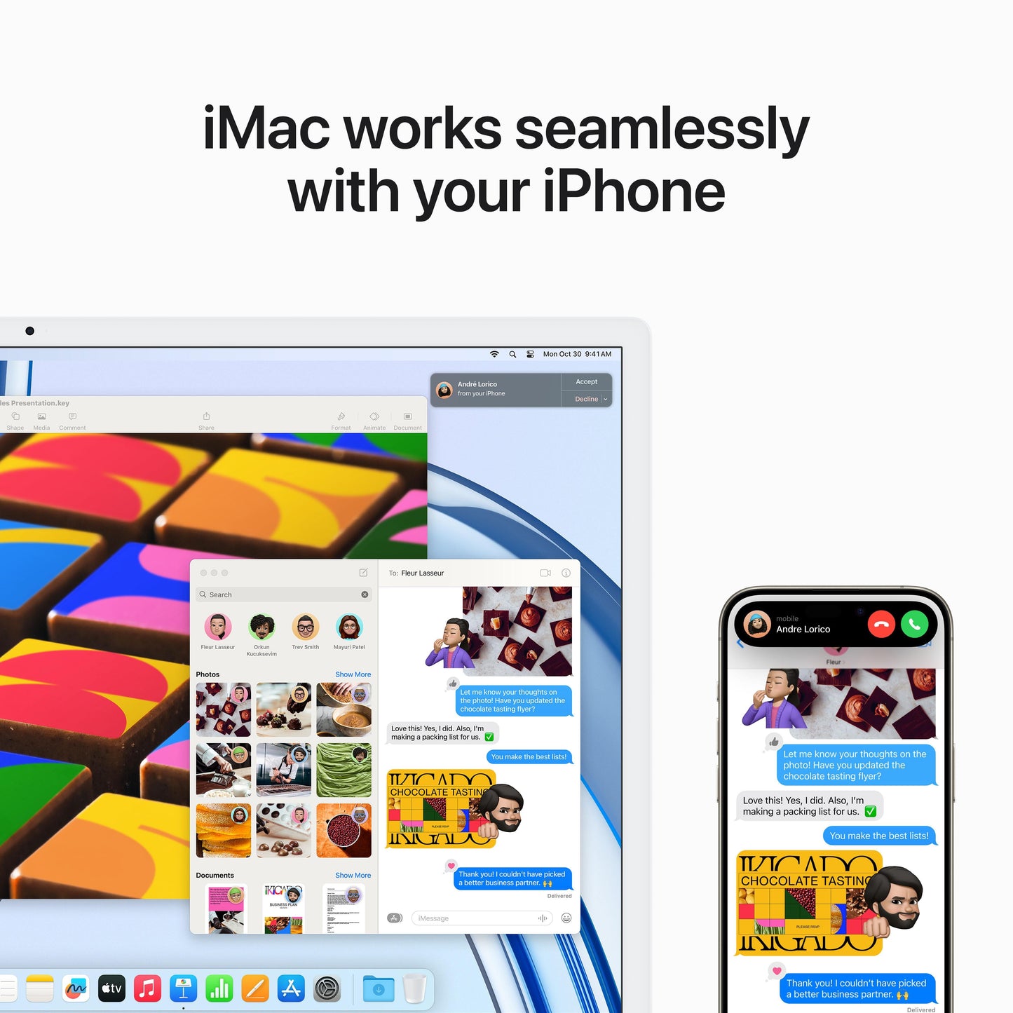 [OPEN BOX] iMac 24 pouces avec écran Retina 4,5K : Puce Apple M3 avec CPU 8 cœurs et GPU 10 cœurs, 8 Go, 512 Go, Magic Keyboard avec Touch ID - Argent