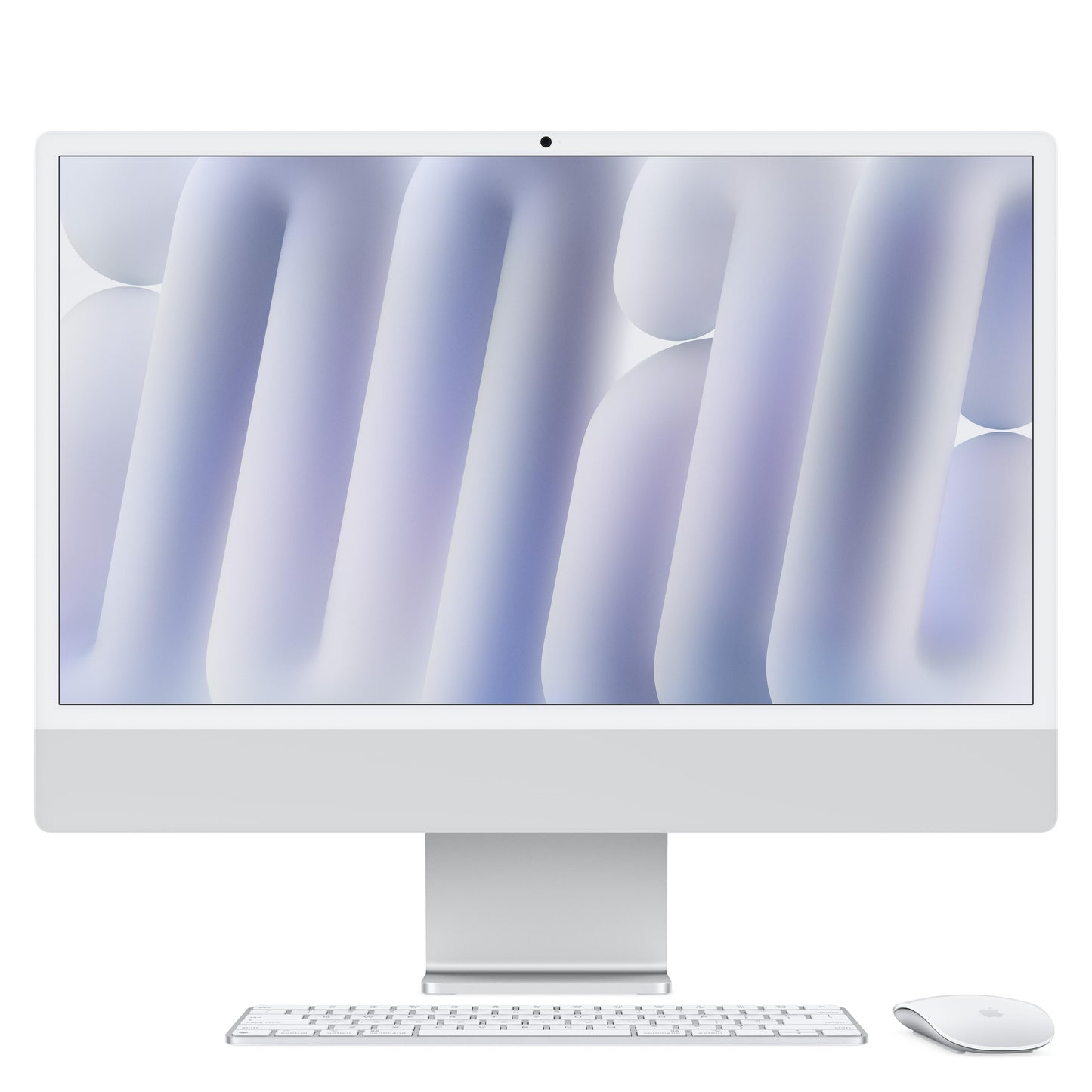 CTO 24-inch iMac met Retina 4,5K‑display: Apple M4-chip met 8‑core CPU en 8‑core GPU, 16 GB, 512 GB, Magic Keyboard met Touch ID en numeriek toetsenblok - Zilver (Azerty FR)
