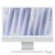 CTO 24-inch iMac met Retina 4,5K‑display: Apple M4-chip met 8‑core CPU en 8‑core GPU, 16 GB, 512 GB, Magic Keyboard met Touch ID en numeriek toetsenblok - Zilver (Azerty FR)