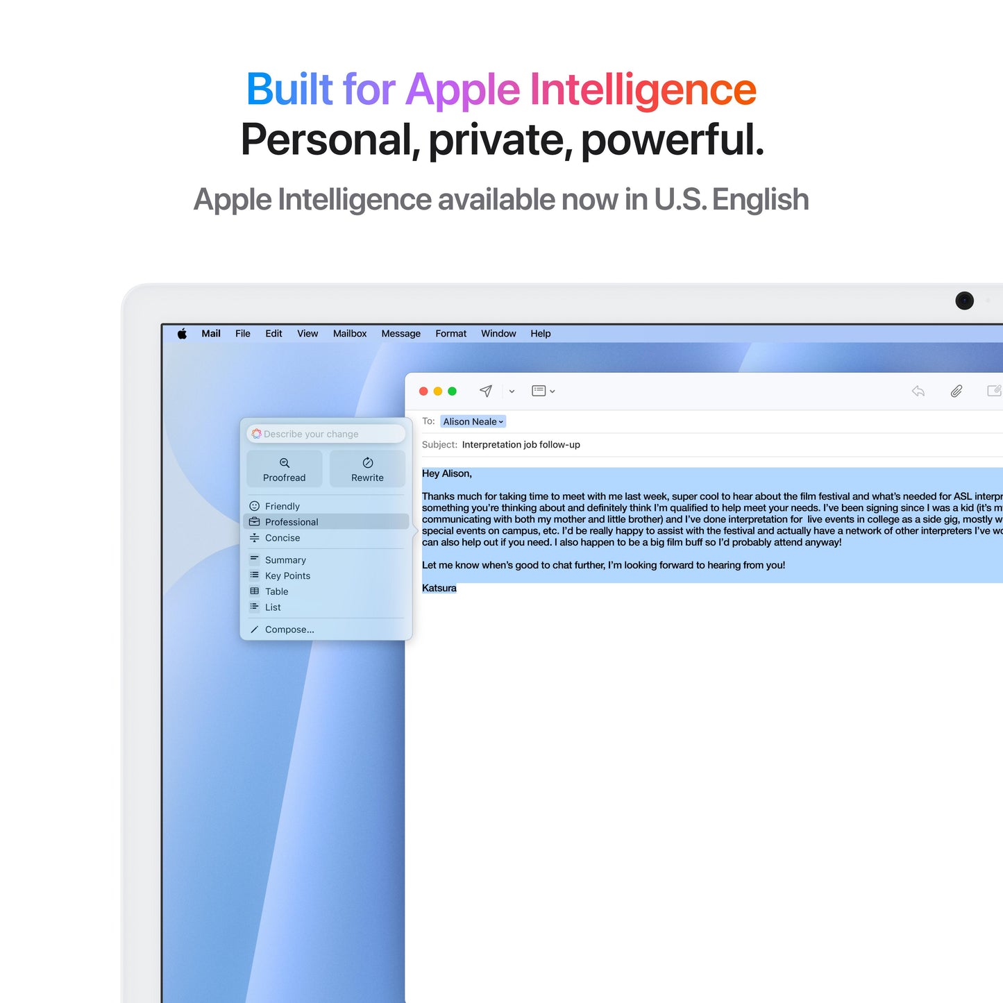 24-inch iMac met Retina 4,5K‑display: Apple M4-chip met 10‑core CPU en 10‑core GPU, 16 GB, 256 GB, Magic Keyboard met Touch ID - Blauw (Azerty FR)