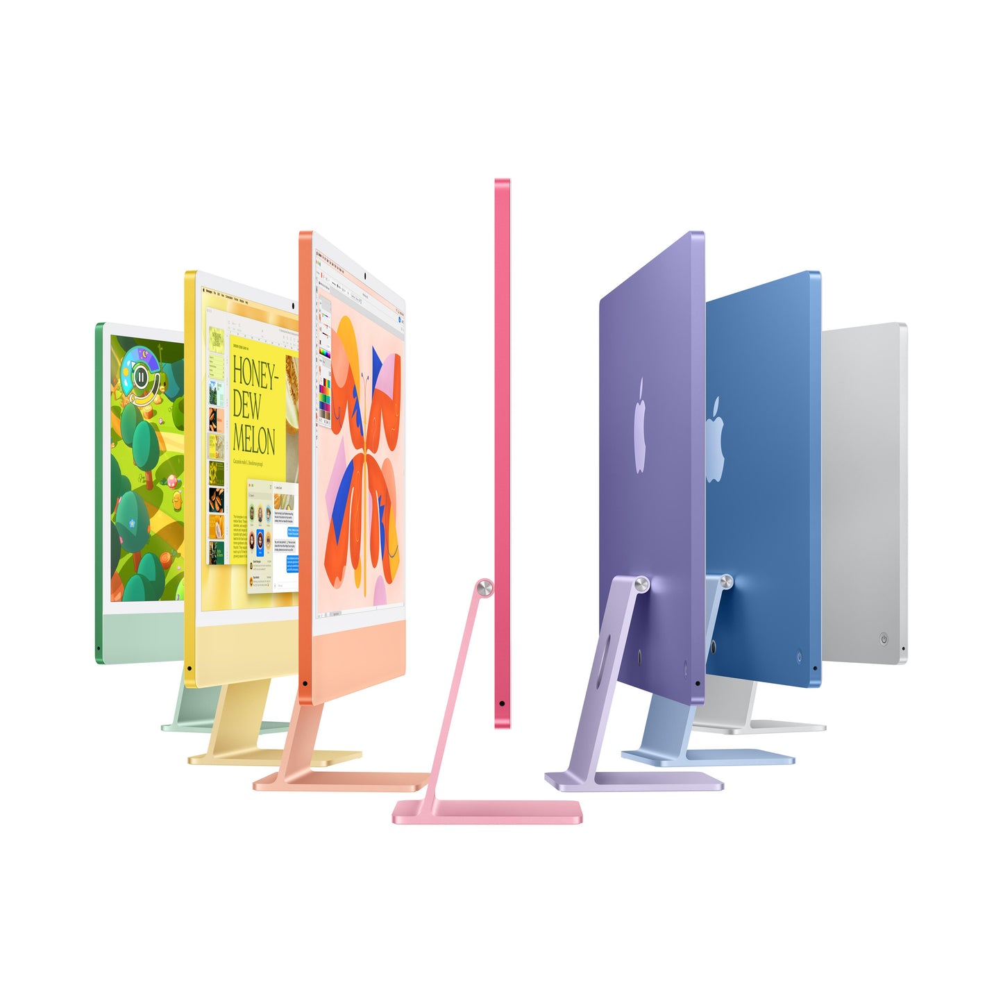 24-inch iMac met Retina 4,5K‑display: Apple M4-chip met 10‑core CPU en 10‑core GPU, 24 GB, 512 GB, Magic Keyboard met Touch ID - Zilver (Azerty FR)