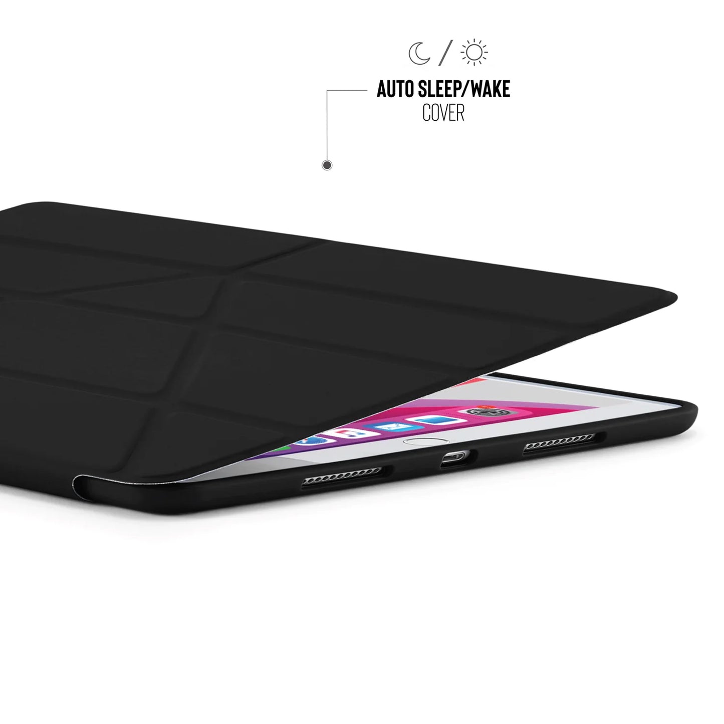 Pipetto Origami Case voor iPad 10,2-inch - Zwart