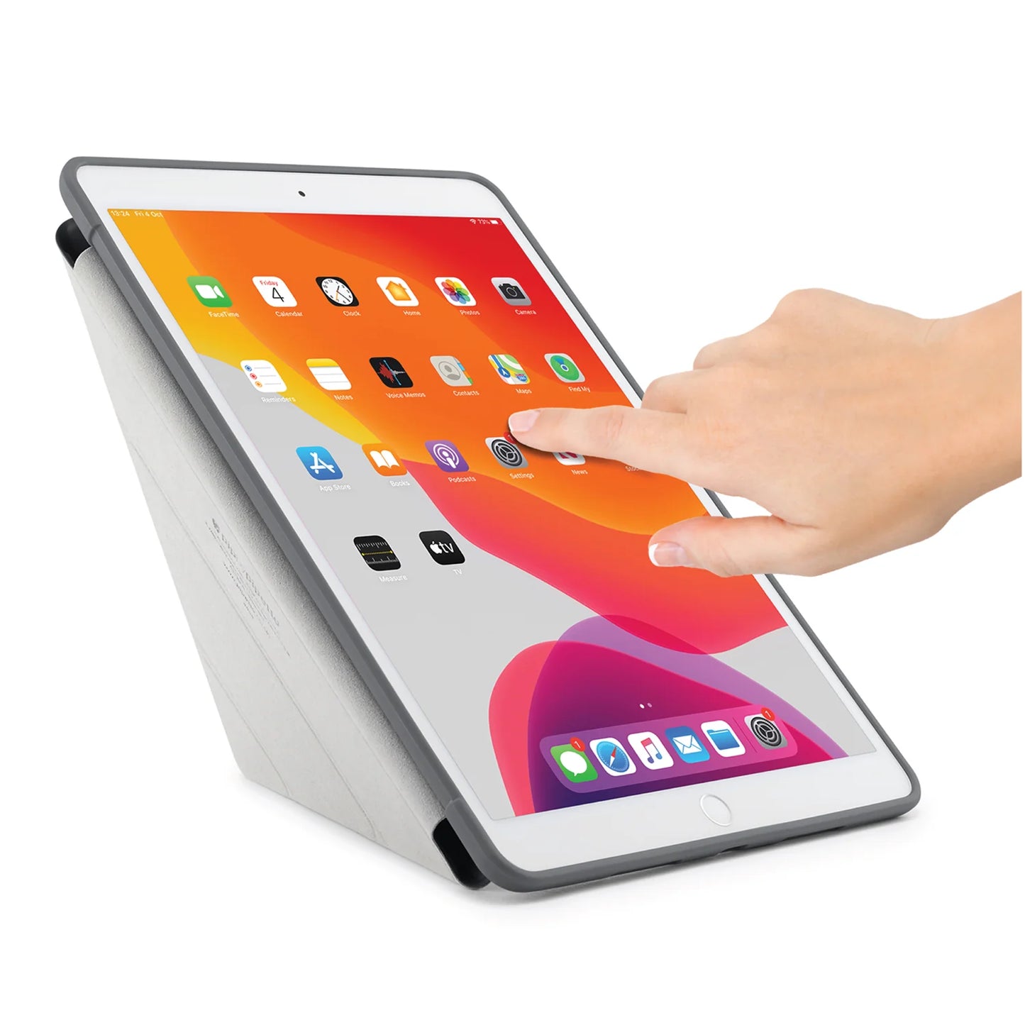 Pipetto Origami Case voor iPad 10,2-inch - Donkergrijs