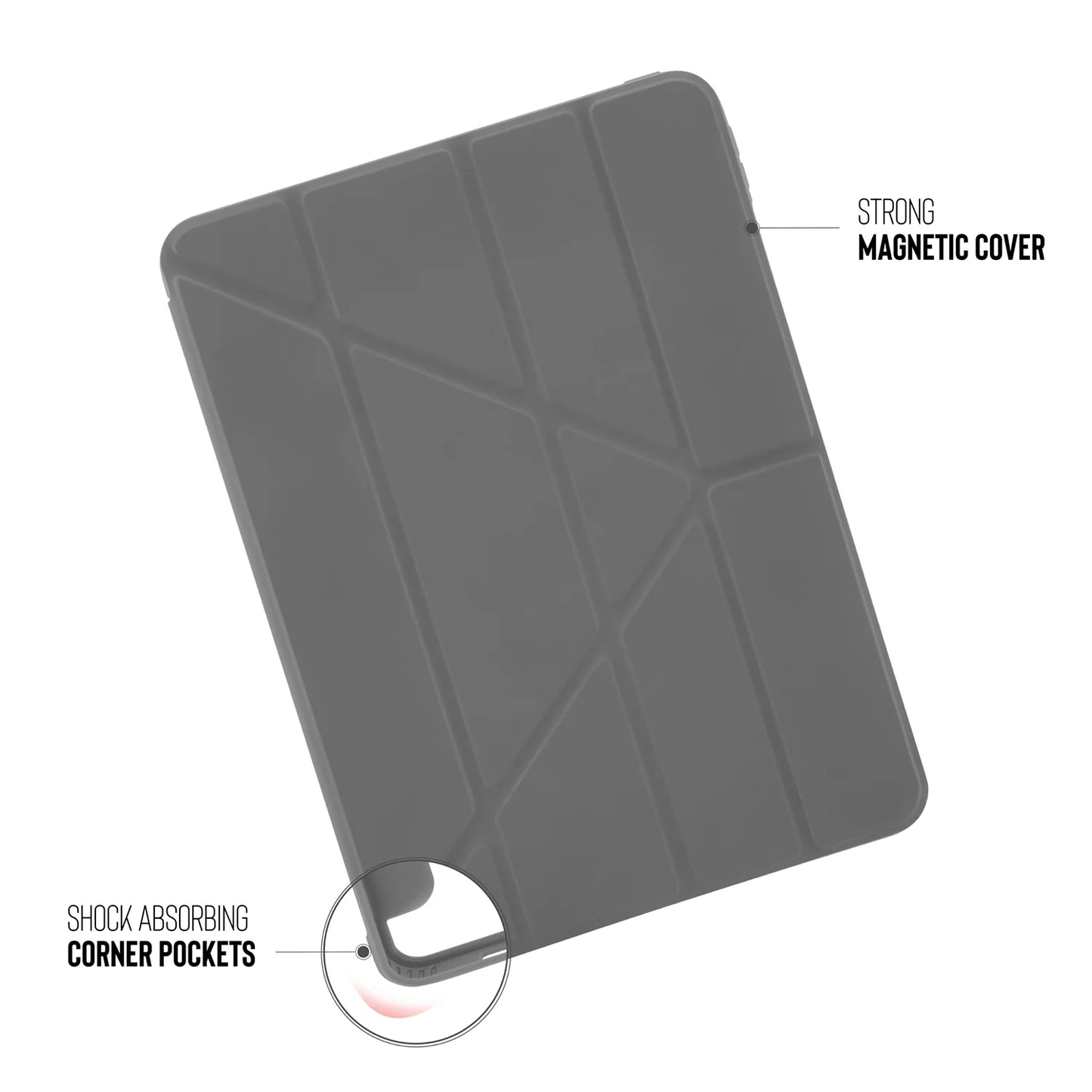 Pipetto Origami Original Case voor iPad Pro 11-inch (3e gen.) - Grijs