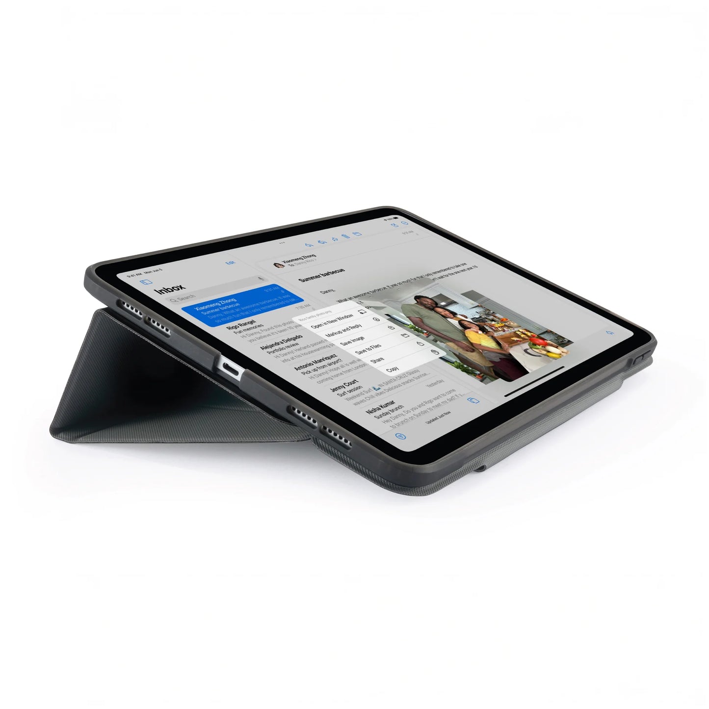 Pipetto Origami Stand Case voor iPad Air 13-inch - Zwart