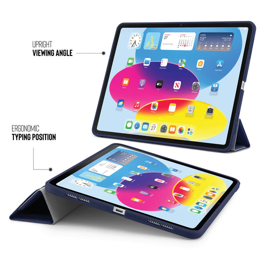 Origami Case pour iPad (10e gén.) - Bleu Foncé