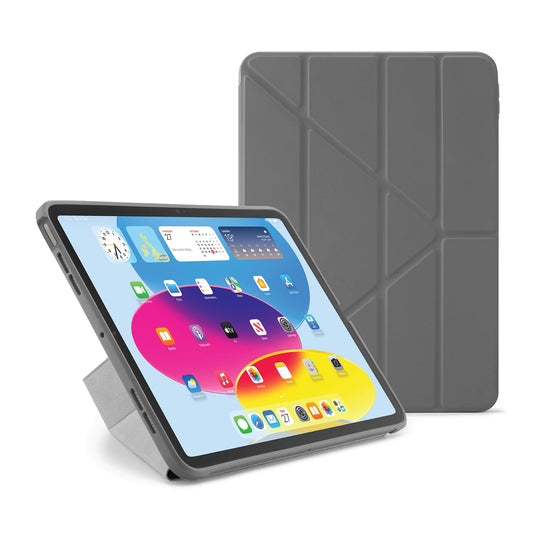 Pipetto Origami Case voor iPad (10e gen.) - Donkergrijs