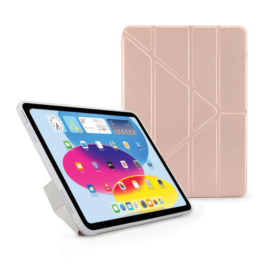 Pipetto Origami Case voor iPad (10e gen./A16) - Metaalroze