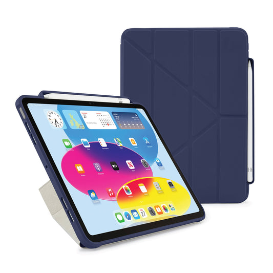 Origami Pencil Case pour iPad (10e gén.) - Bleu Foncé