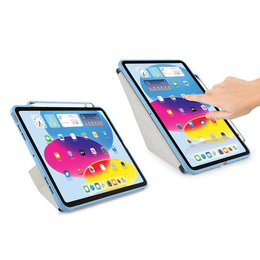 Origami Pencil Case pour iPad (10e gén./A16) - Bleu clair