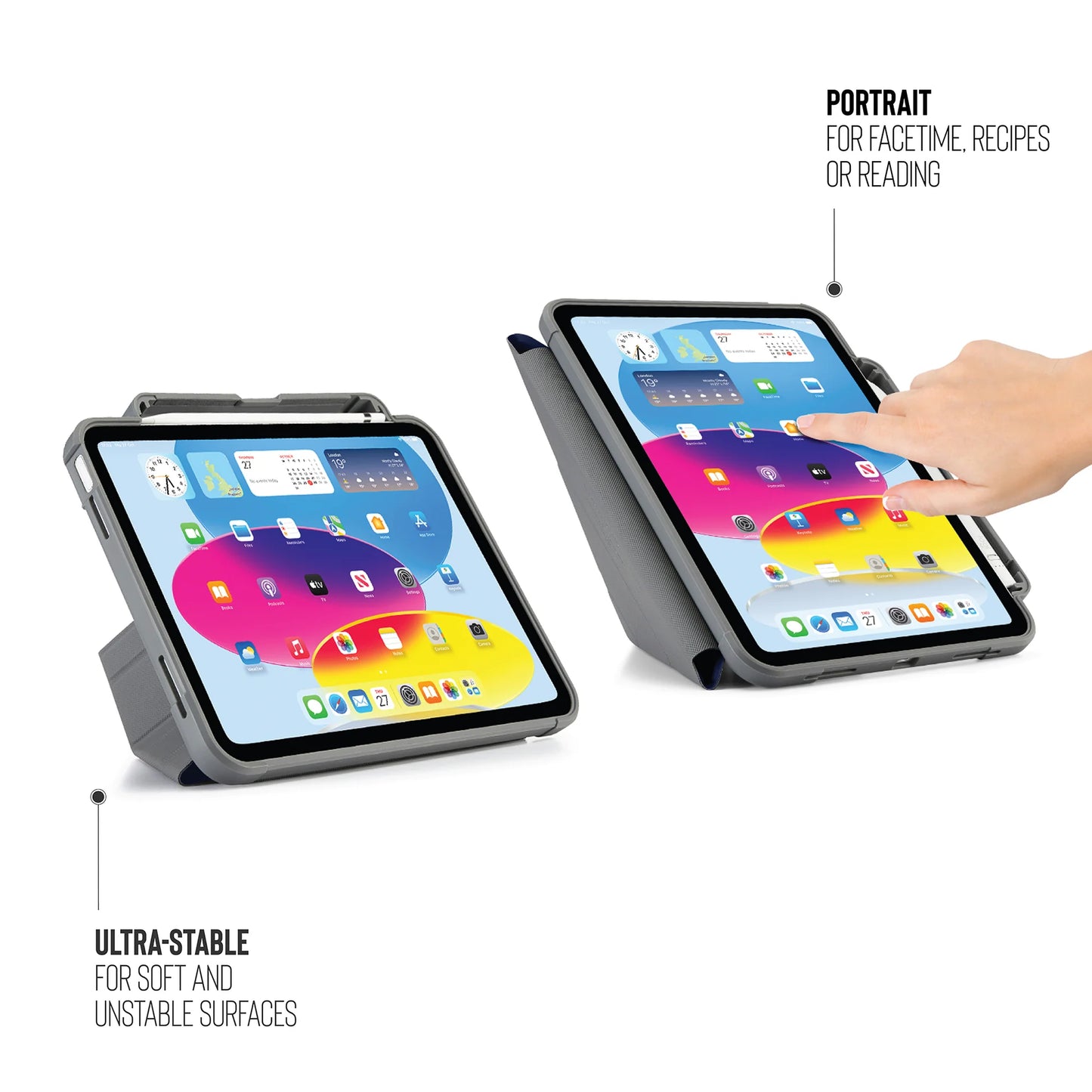 EOL Pipetto Origami Pencil Shield voor iPad (10e gen./A16) - Donkerblauw