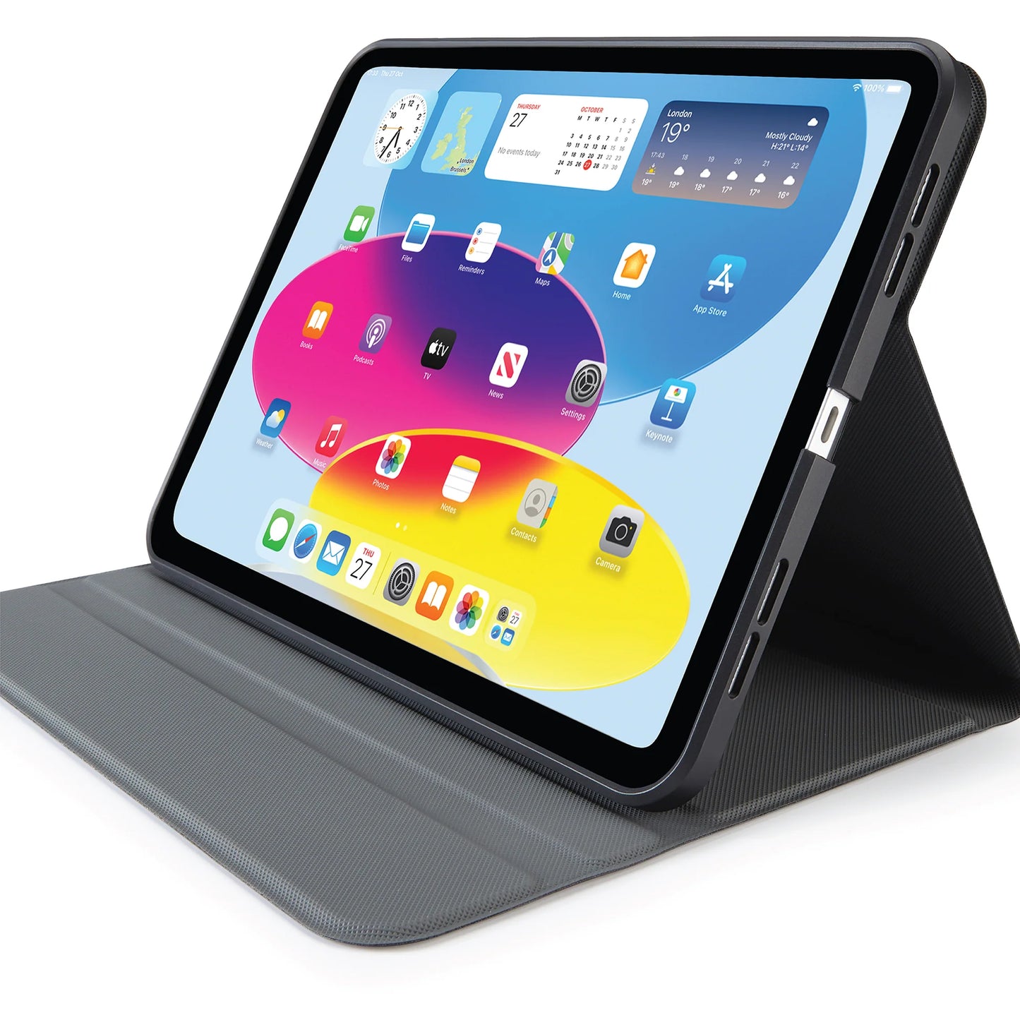 Pipetto Rotating Folio voor iPad (10e gen./A16) - Zwart