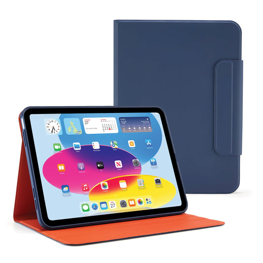 Pipetto Rotating Folio pour iPad (10e gén.) - Bleu foncé