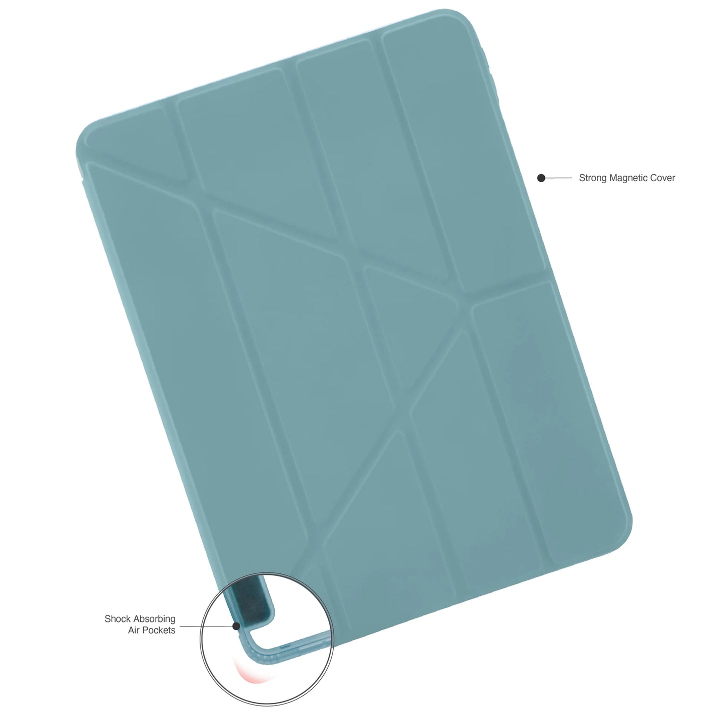 Origami Case pour iPad (10e gén./A16) - Vert lacustre