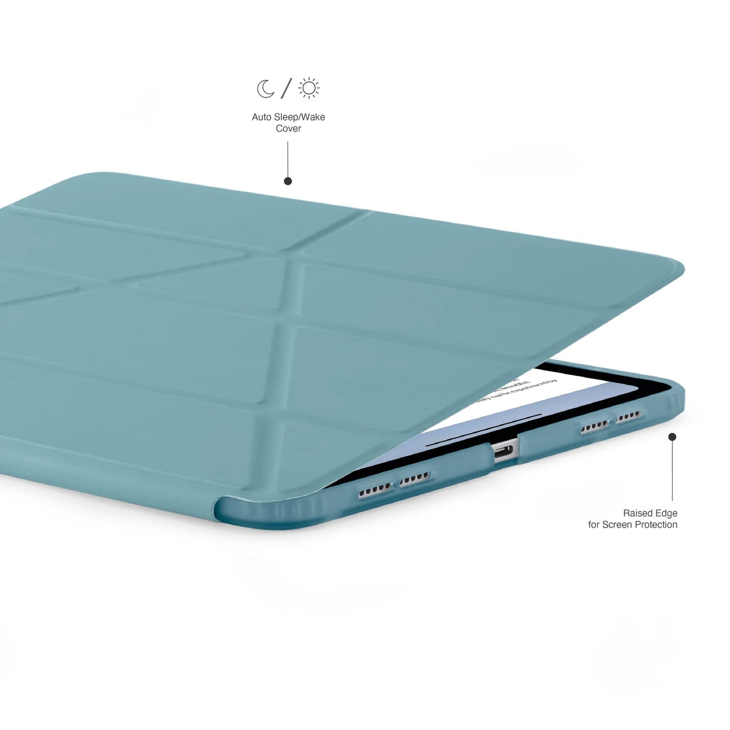Origami Case pour iPad (10e gén./A16) - Vert lacustre