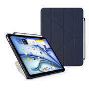 Pipetto Origami Pencil Case pour iPad Air 11 pouces (M2/M3) / iPad Air 10,9 pouces (2022/2020) - Bleu foncé
