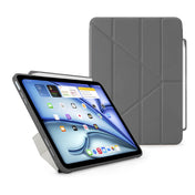 EOL Pipetto Origami Pencil Case pour iPad Air 11 pouces (M4/M3/M2) / iPad Air 10,9 pouces (2022/2020) - Gris