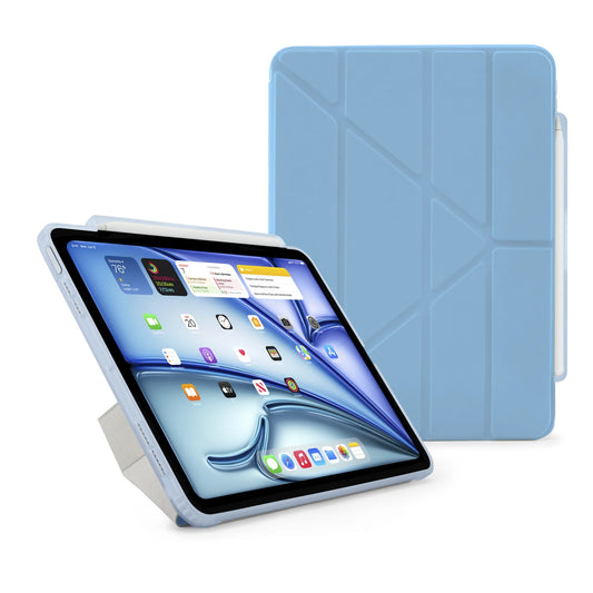 Pipetto Origami Pencil Case pour iPad Air 11 pouces (M2/M3) / iPad Air 10,9 pouces (2022/2020) - Blue Clair